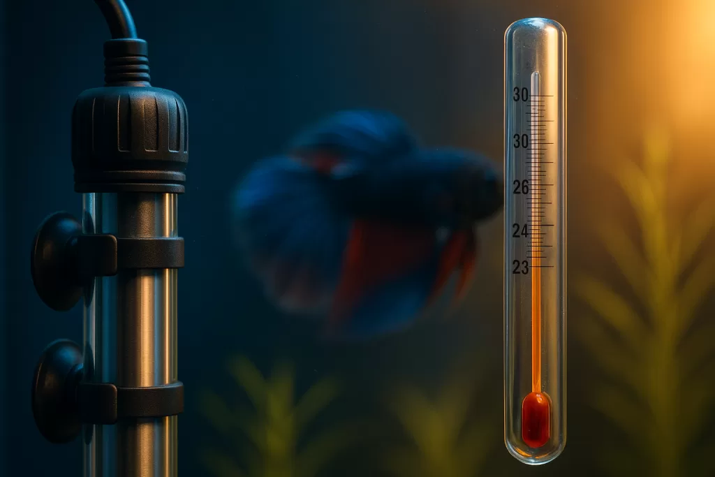 Calentadores para acuario de betta instalados con flujo suave