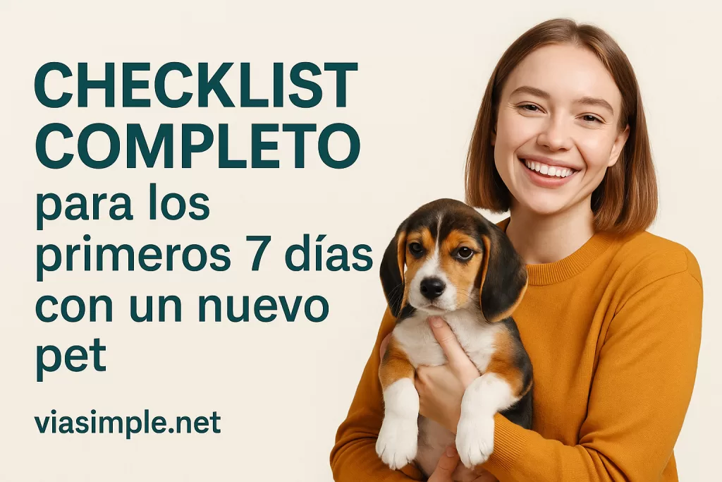 Mujer latina acaricia a su cachorro