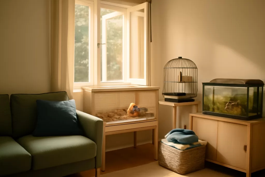 Convivencia feliz con mascotas pequeñas y alergias en casa