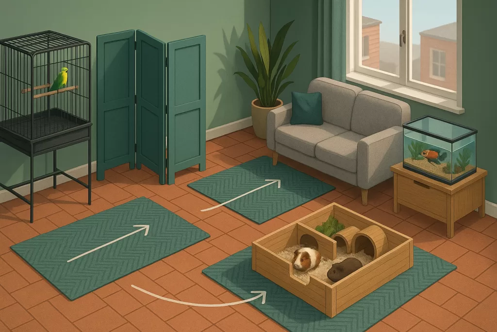 Convivencia multiespecie con mascotas pequeñas en piso urbano