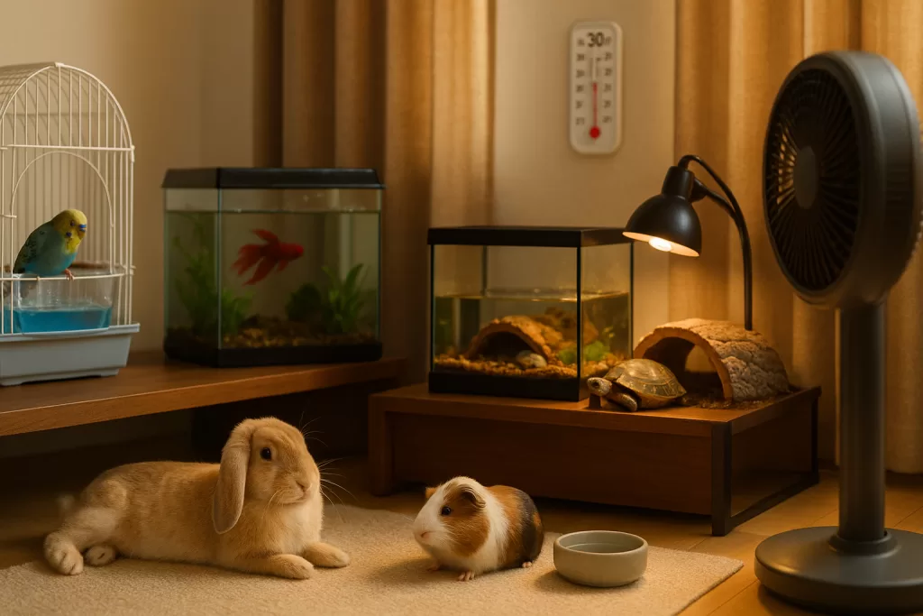 Golpe de calor en mascotas pequeñas en hogar seguro