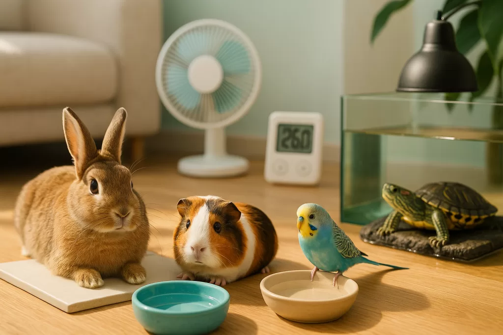 Golpe de calor en mascotas pequeñas con prevención en casa