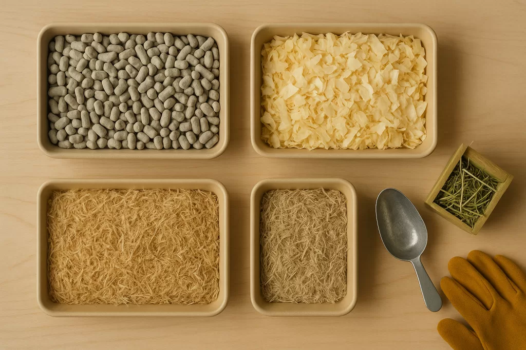 ustratos para cobayas y conejos en base doméstica