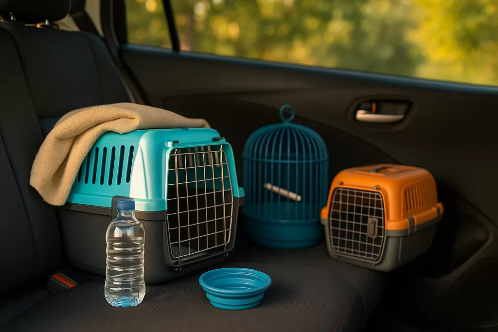 Viajar con mascotas pequeñas con transportín seguro